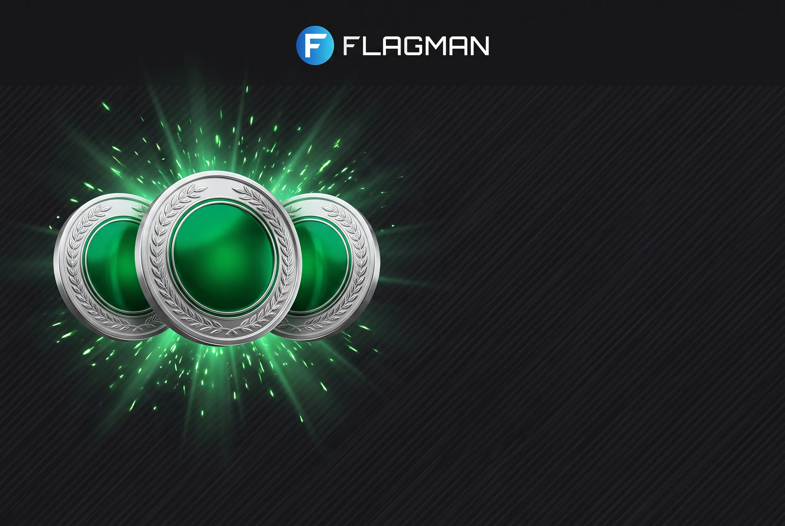 Flagman Casino Willkommensbonus mit silbernen Medaillen